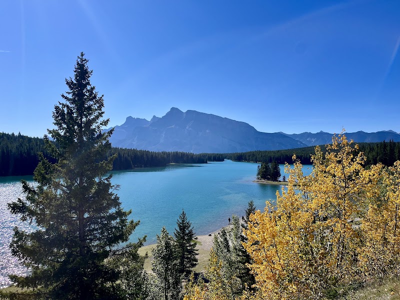 Banff Red Chair Two Jack Lake