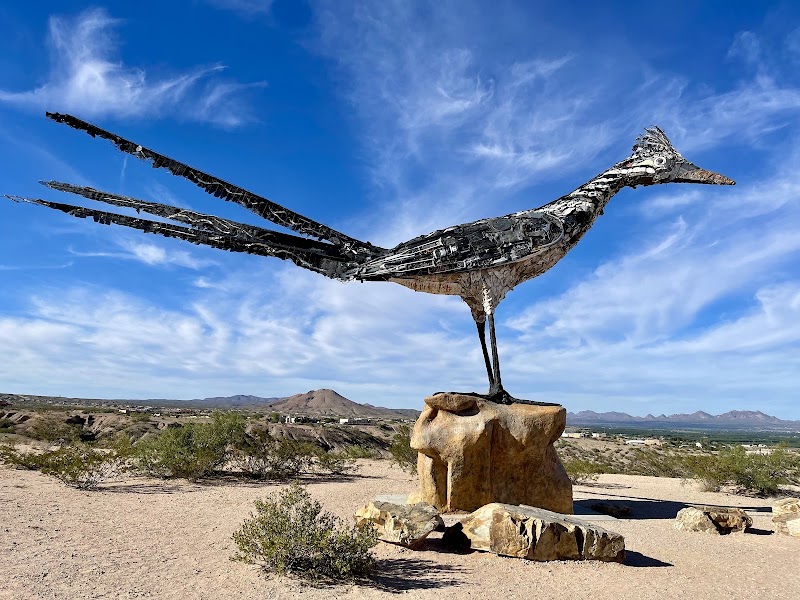 Recycled Roadrunner Sculpture